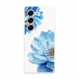 Голубые клематисы на Tecno Camon 40 Pro