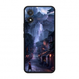 Матовый силиконовый чехол Одинокий самурай на Honor X5