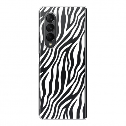 Силиконовый чехол Зебра на Samsung Galaxy Z Fold 3