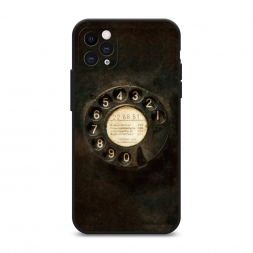 Матовый силиконовый чехол Старинный телефон на iPhone 11 Pro Max