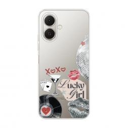 Силиконовый чехол xoxo lucky girl 2 на Tecno Spark Go 2