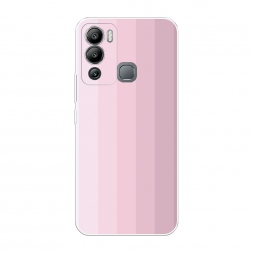 Силиконовый чехол Оттенки розового на Infinix Hot 12i