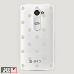Силиконовый чехол Бежевый горох на LG Leon (H324)