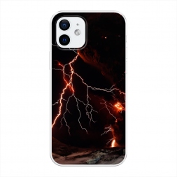 Силиконовый чехол Молния 4 на iPhone 12