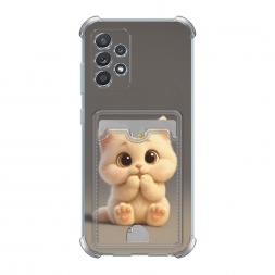 Карман Милый пухлый котик на Samsung Galaxy A52