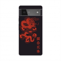 Силиконовый чехол Красный дракон на Google Pixel 6
