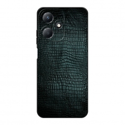 Матовый силиконовый чехол Черная змея на Infinix Hot 30 Play