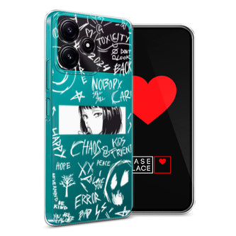 ����������� ����� Manga graffiti white �� Poco M6 Pro 5G
