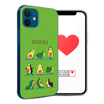 Силиконовый чехол Авокадо йога