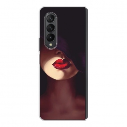 Силиконовый чехол Красные губы на Samsung Galaxy Z Fold 3