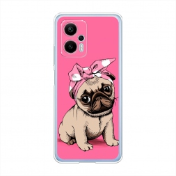 Силиконовый чехол Dog Pin-Up на Xiaomi Redmi Note 12T Pro