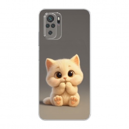 Силиконовый чехол Милый пухлый котик на Xiaomi Poco M5s