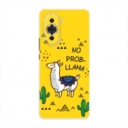Силиконовый чехол No probLLama на Huawei Nova 10 Pro