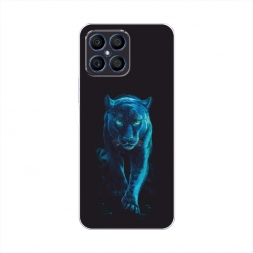 Силиконовый чехол Пантера в лунном свете на Honor X8