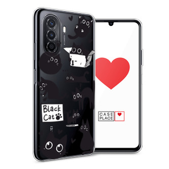 ����������� ����� Black cat doodles �� Huawei Nova Y70