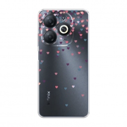 Силиконовый чехол Посыпка сердечки на Infinix Smart 8 HD