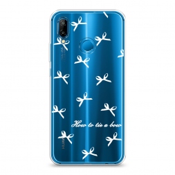 Силиконовый чехол How to tie a bow 1 на Huawei P20 Lite