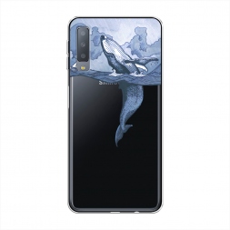 Силиконовый чехол Два измерения на Samsung Galaxy A7 2018
