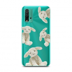 Силиконовый чехол Плюшевые овечки на Xiaomi Redmi 9T
