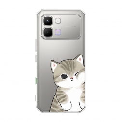 Силиконовый чехол Пухлый котик на Infinix Note Edge