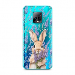 Силиконовый чехол Зайчик с лавандой на Xiaomi Redmi 10X 5G