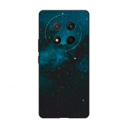 Матовый силиконовый чехол Синий космос на Honor X60 Pro