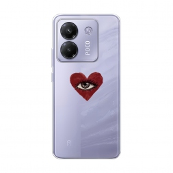Силиконовый чехол heart eye 2 на Xiaomi Poco M7 Pro
