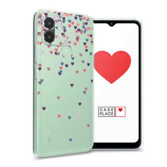 Силиконовый чехол Посыпка сердечки на Poco C50