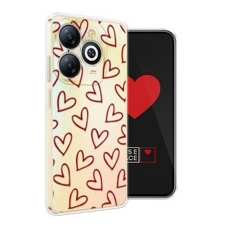 Силиконовый чехол Little hearts doodles 2 на Infinix Smart 8 Plus