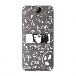 ����������� ����� Manga graffiti white �� HTC One E9 Plus