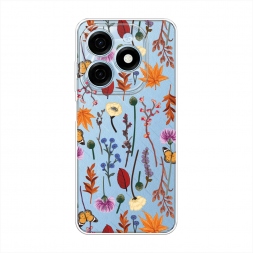 ����������� ����� Orange Purple flowers �� Tecno Spark 20
