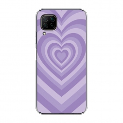 Силиконовый чехол Violet heart latte на Huawei Nova 7i