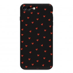 ������� ����������� ����� Red hearts �� iPhone 8 Plus