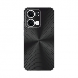 Силиконовый чехол Чёрный винил на Oppo Reno 13