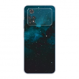 Силиконовый чехол Синий космос на Xiaomi Poco M4 Pro 4G