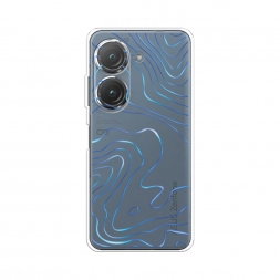 Силиконовый чехол Blue lines на Asus ZenFone 9