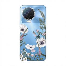 Силиконовый чехол Цветы рисунок на Infinix NOTE 12 2023