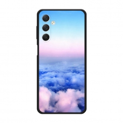Матовый силиконовый чехол Облака на Samsung Galaxy M54
