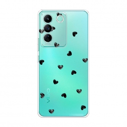 Силиконовый чехол Сердца на Vivo T2 4G
