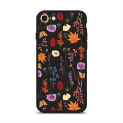 ������� ����������� ����� Orange Purple flowers �� iPhone SE 2020