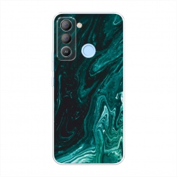 Силиконовый чехол Мрамор изумруд на Tecno POP 5 LTE