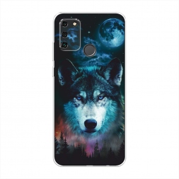 Силиконовый чехол Лунный волк на Honor 9A