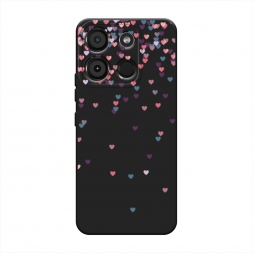 Силиконовый чехол Посыпка сердечки на Itel A60