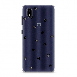 Силиконовый чехол Сердца на ZTE Blade A3 (2020)