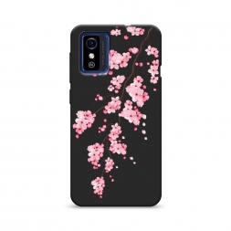 Матовый силиконовый чехол Розовая сакура на ZTE Blade L9