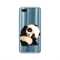 Силиконовый чехол Большеглазая панда на Honor 10