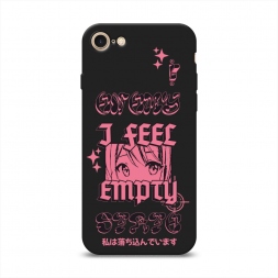 Матовый силиконовый чехол Feel empty на iPhone SE 2022