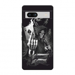 Матовый силиконовый чехол Игра закончена на Google Pixel 7a
