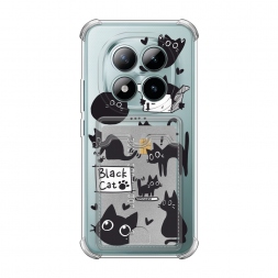 Карман Black cat doodles на Redmi Note 15 Pro Plus 5G