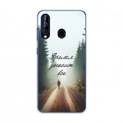 Силиконовый чехол Время уносит все на Samsung Galaxy A60